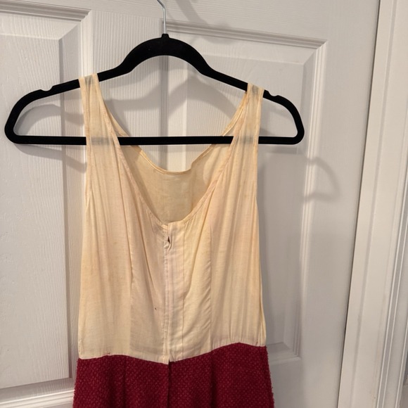 Vintage 50s Couture Steve & Anna  Brocade Jacket‎ Dress Suit Size 10 Red 3 Piece - Picture 10 of 16